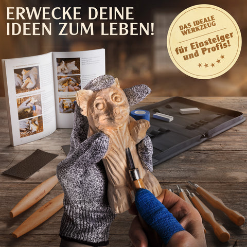 Premium Holz-Schnitzset (24-teilig) – Das Komplettset für Einsteiger & Fortgeschrittene