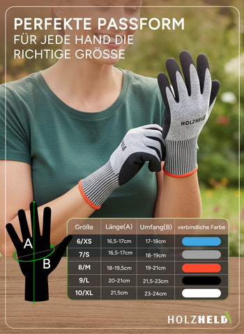 Holzheld® Schnittschutzhandschuh GripGuard