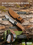 HolzheldKids® Outdormesser in Lederscheide