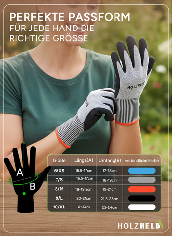 Holzheld® Schnittschutzhandschuh GripGuard