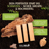 Holzheld® Schnitzholz Linde - 10-teiliges Set