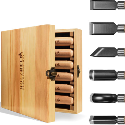 Holzheld® Stech- & Hohlbeitel-Set 6-teilig