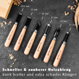 Holzheld® Stech- & Hohlbeitel-Set 6-teilig