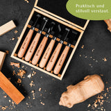 Holzheld® Stech- & Hohlbeitel-Set 6-teilig