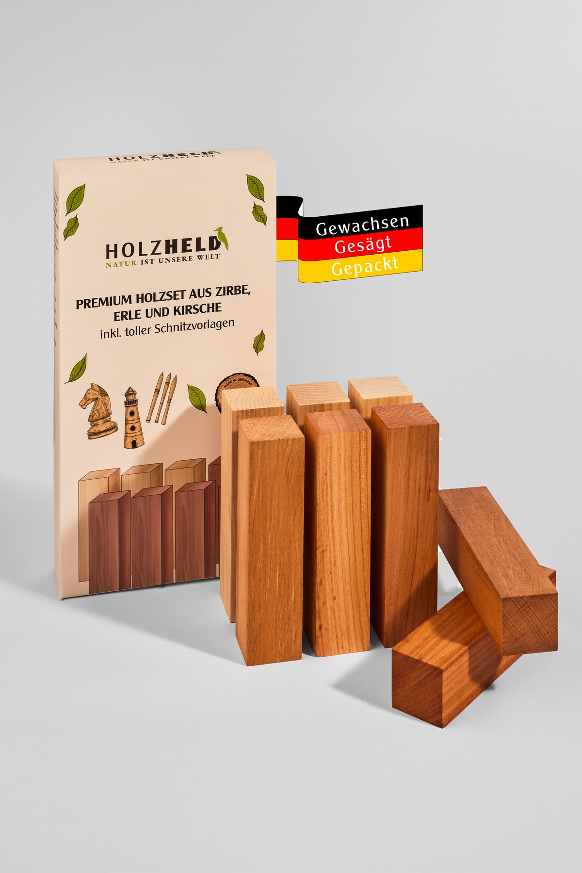 Holzheld® Edelholzset– 8-teiliges Set