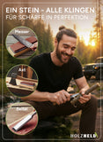 Holzheld® Premium Schleifstein-Set 4-in-1 (400/1000/3000/8000)