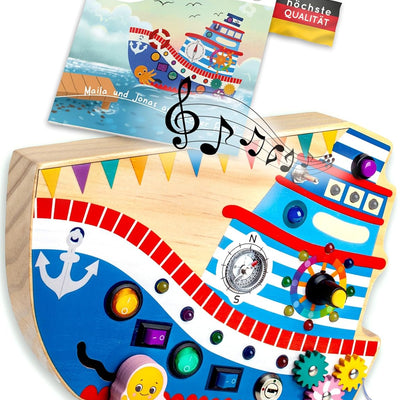 Montessori Busy Board aus Holz