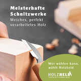 Holzheld® Schnitzholz Linde XXL - 10-teiliges Set