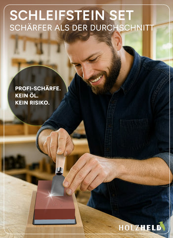 Holzheld® Premium Schleifstein-Set 4-in-1 (400/1000/3000/8000)